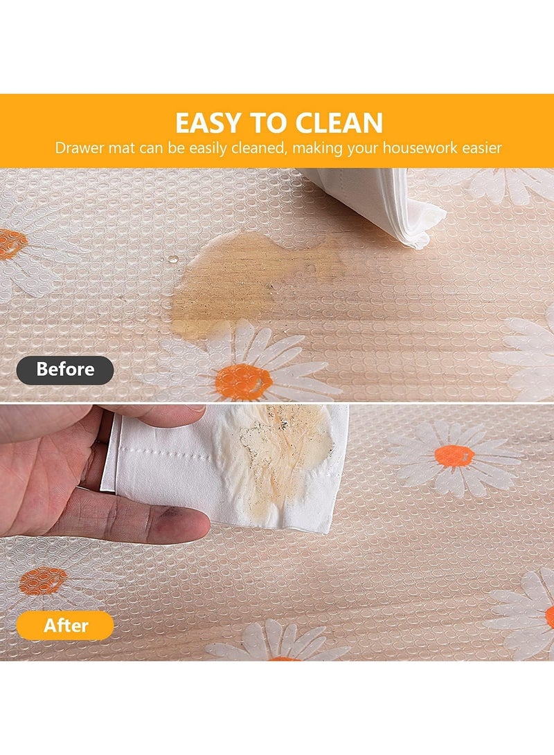 Shelf Liner Drawer Liner for Kitchen, Non-Adhesive Waterproof Transparent EVA Refrigerator Cabinet Drawer Pantry Shelves Liner, Non-Slip Can be Cut Placemats( 45x300cm) - Image 3