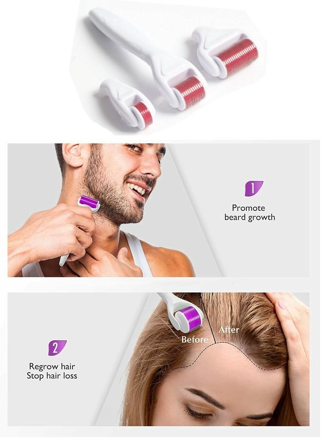 AGD 4-In-1 Face Massager And Roller White/Red - Image 2