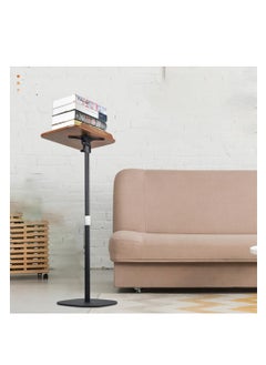 XiuWoo Book Stand for Reading Adjustable Podium Stand for Bible, Music Sheet, Recipe Cook Book Display Stand Wooden Floor Holder with Page Paper Clip, black  - Image 5