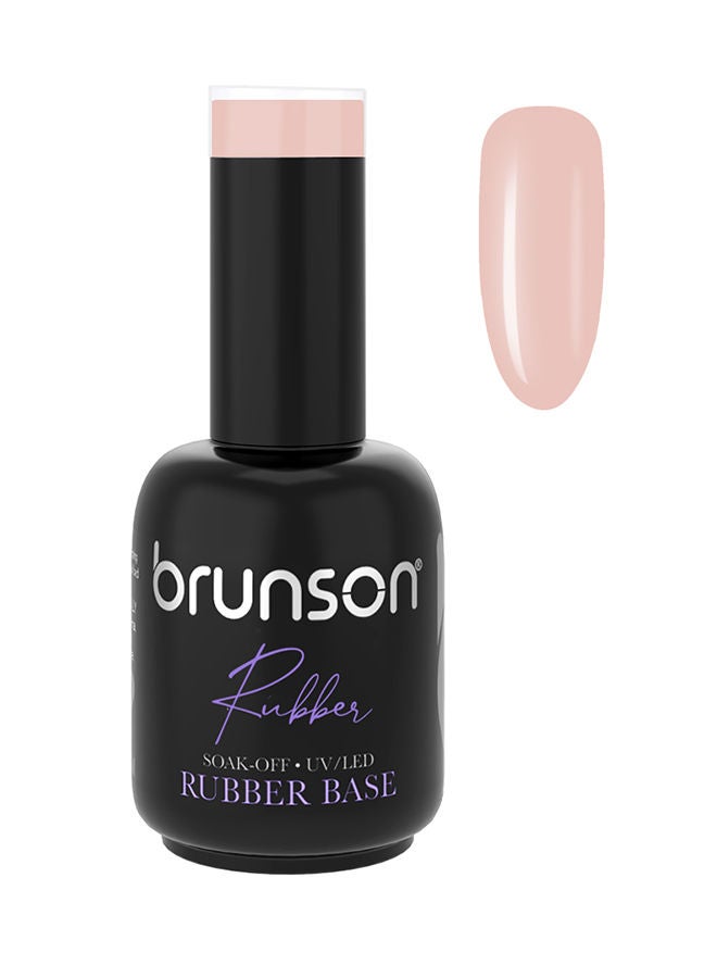 brunson Rubber Base Gel Nail Polish Long Lasting Gel Polish Base for Chip-Free Shine Strengthens French Manicure Rubber Base Coat UV/LED Rubber Gel Soak Off Hard Gel Polish for Nail Extension Gel 18ml BRB38