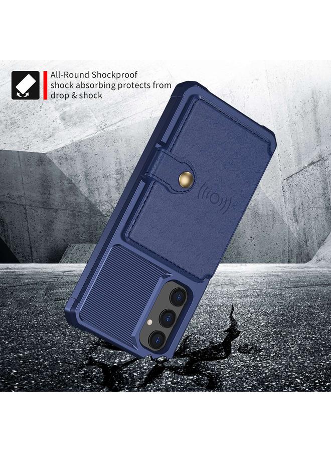 اس-توب جراب هاتف جلدي لهاتف Samsung Galaxy A05s مع محفظة مغناطيسية وبطاقة - Image 4