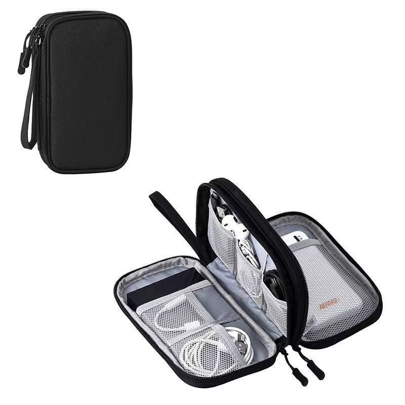 Headset Power Cord Storage Box Waterproof Multifunctional Data Cable Storage Bag Portable Three-Layer Dustproof Storage Bag - Image 1