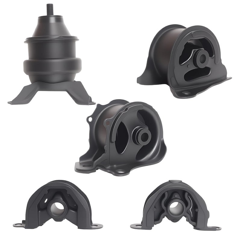 5 PCS Engine Motor and Transmission Bracket Kits Compatible with Honda CRV L4 20L 1997 1998 1999 2000 2001 Auto Motor Engine Trans Mount Sets Replace OE A6502 A6506 A6520 A6526 A6585
