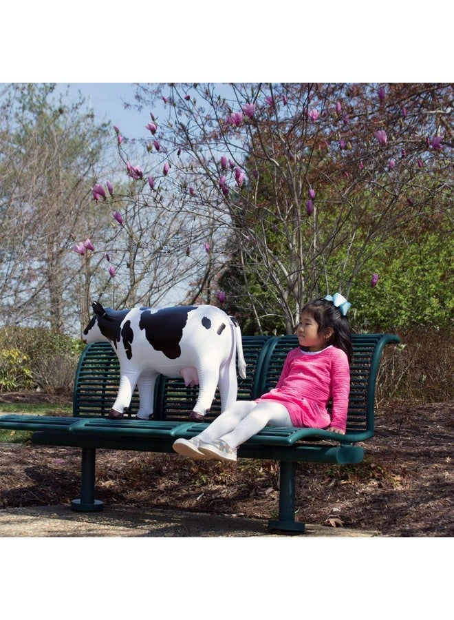 جيت كرييشنز بقرة هولشتاين قابلة للنفخ على شكل ماشية ألبان واقفة من جيت كرييشنز | لعبة حيوانات بطول 37 بوصة، مناسبة للعائلة والأطفال، ديكور للمزرعة، دعامة مسرحية، مناسبة للشتاء، الكريسماس، عيد الشكر - Image 2