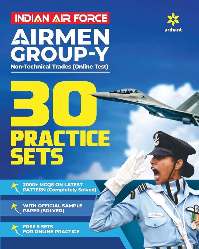 30 Practice Sets Indian Air Force Airman Group 'Y' (NonTechnical Trades) Exam (Old Edition)  - Image 1