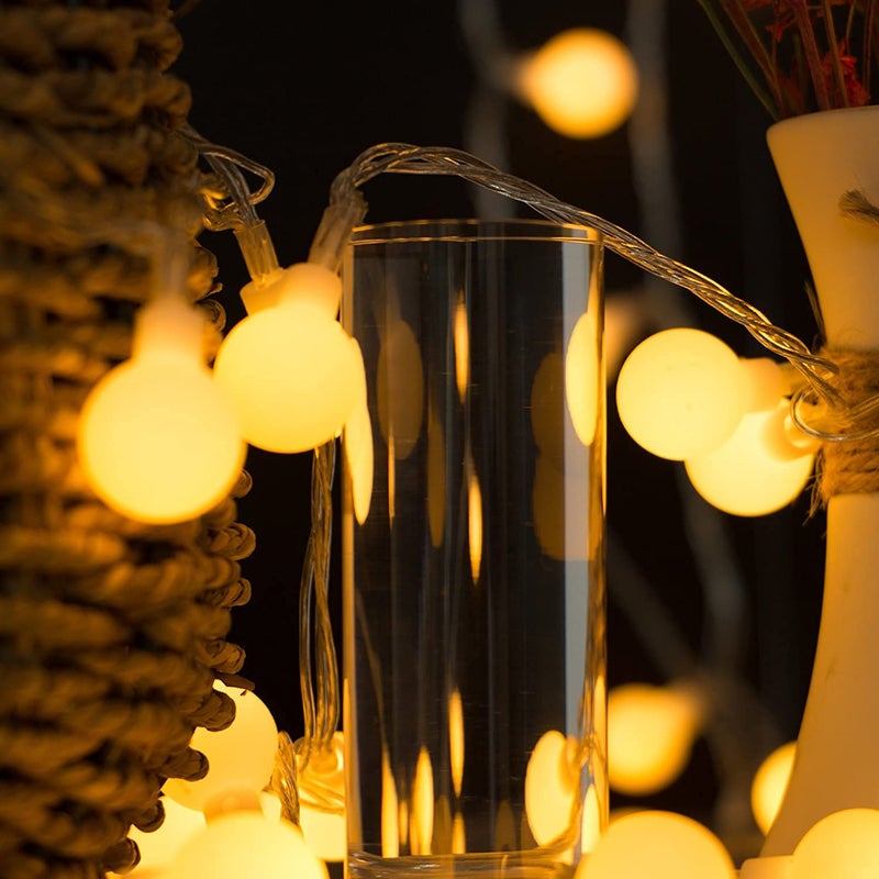 VELOCIOUS VELOCIOUS Bubble Ball String LED Fairy Lights for Home and Outdoor Warm White Warm White Ball Light  - Image 2