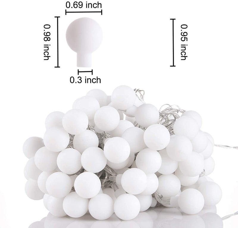 VELOCIOUS VELOCIOUS Bubble Ball String LED Fairy Lights for Home and Outdoor Warm White Warm White Ball Light  - Image 4