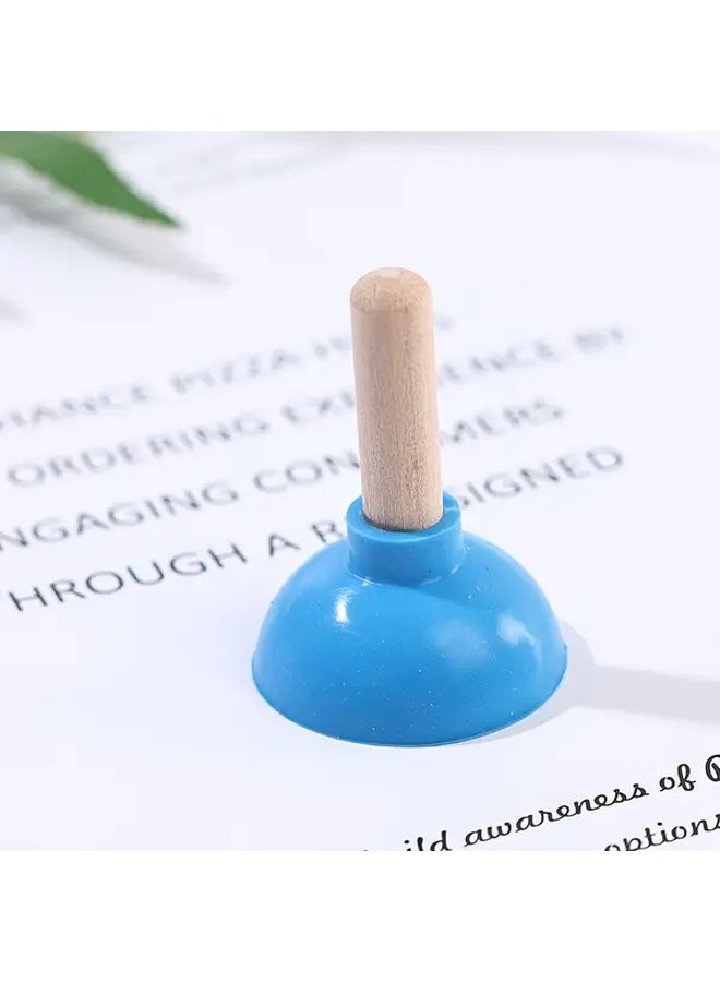Blue Silicone Toilet Plunger and Cup Holder Multifunctional Desktop Storage Box 5pcs - Image 3