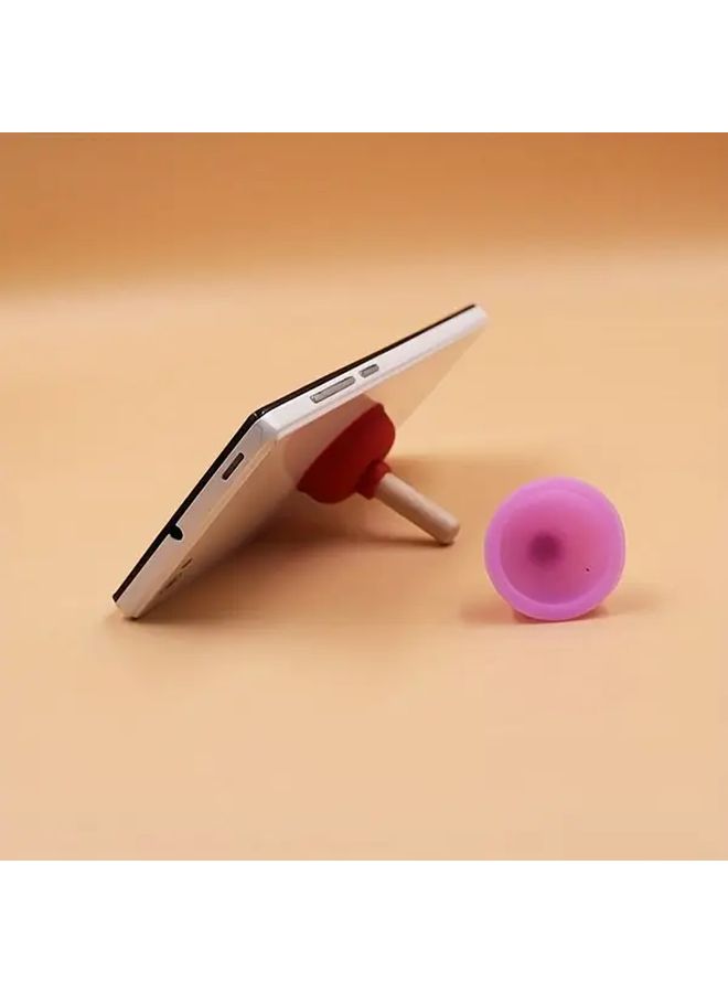 Blue Silicone Toilet Plunger and Cup Holder Multifunctional Desktop Storage Box 5pcs - Image 1