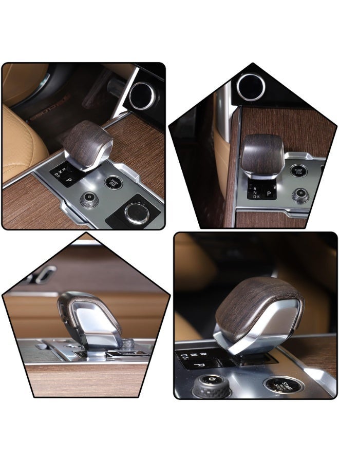 Car Gear Shift Knob Head Cover Trim for Range Rover Sport/Vogue/Velar/Discovery 5, Wood Grain - Image 5