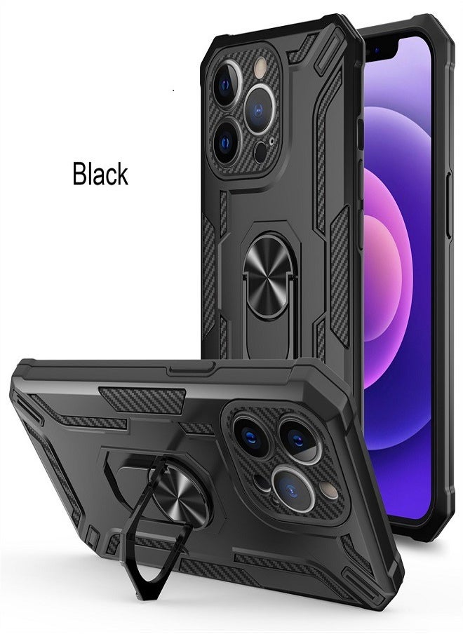 dida-cosmos - Armor phone case Works with the iPhone13Pro carbon fiber Warship 2-in-1 case - Image 1