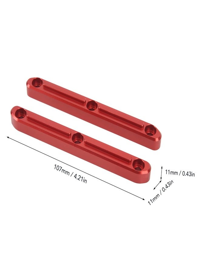 Aoutecen Roof Rails, 2PCS RC Roof Rails Aluminium Alloy RC Body Roof Rails Compatible with ARRMA 1/5 Outcast Kraton 8s(Red) - Image 4