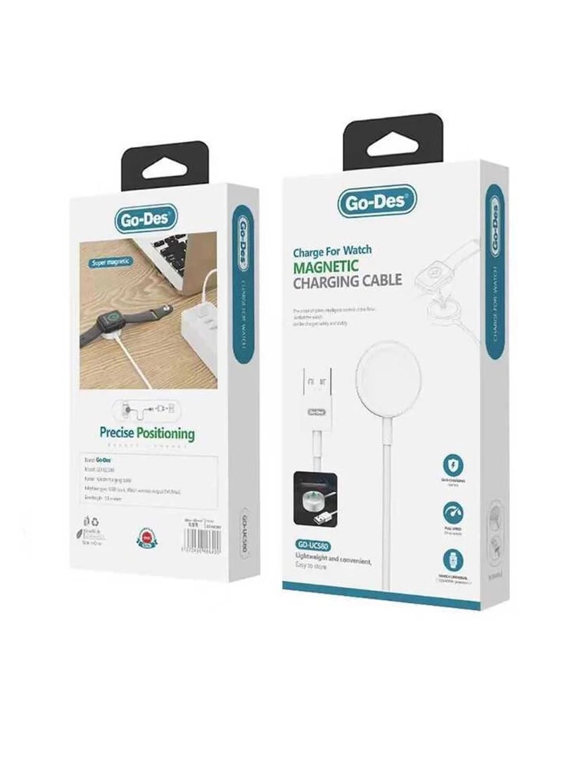 GO-DES Go Des GD-UC580 Apple Watch Series Smart Watch Wireless USB Charger Cable - Image 1