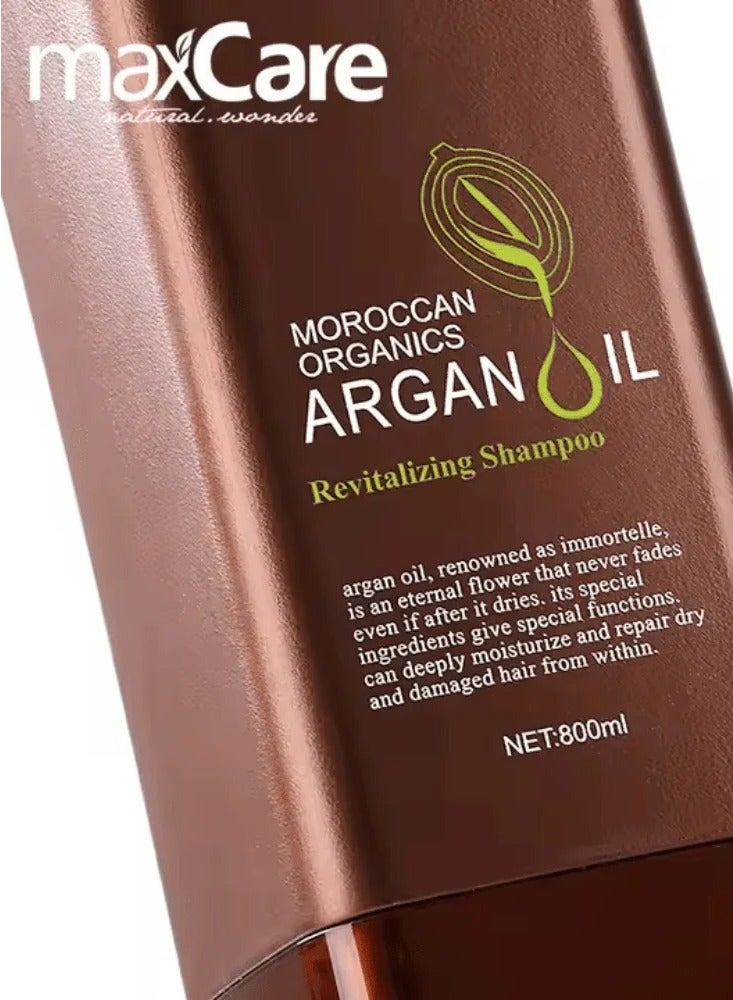 ماكس كير شامبو ماكس كير بزيت الأرجان 260 مل - يغذي ويعيد حيوية الشعر الجاف والتالف باستخدام خلاصة الهيليسيم وفيتامين A - Image 2