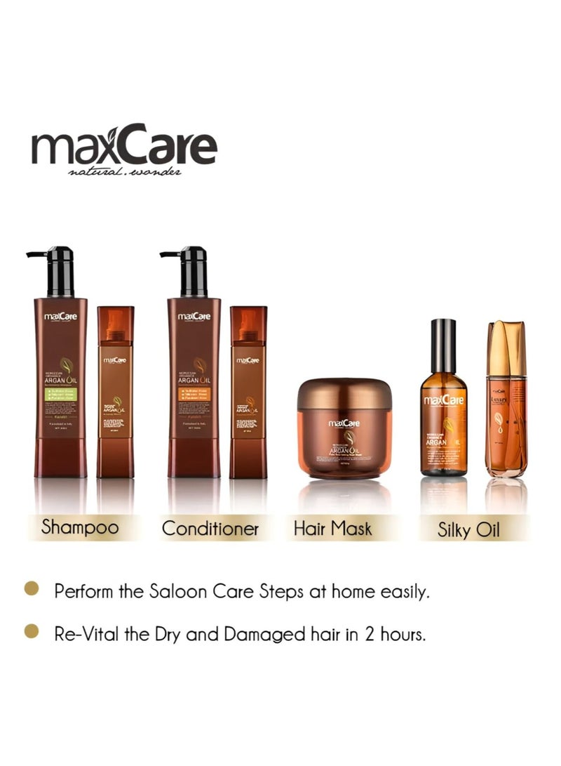 ماكس كير شامبو ماكس كير بزيت الأرجان 260 مل - يغذي ويعيد حيوية الشعر الجاف والتالف باستخدام خلاصة الهيليسيم وفيتامين A - Image 4