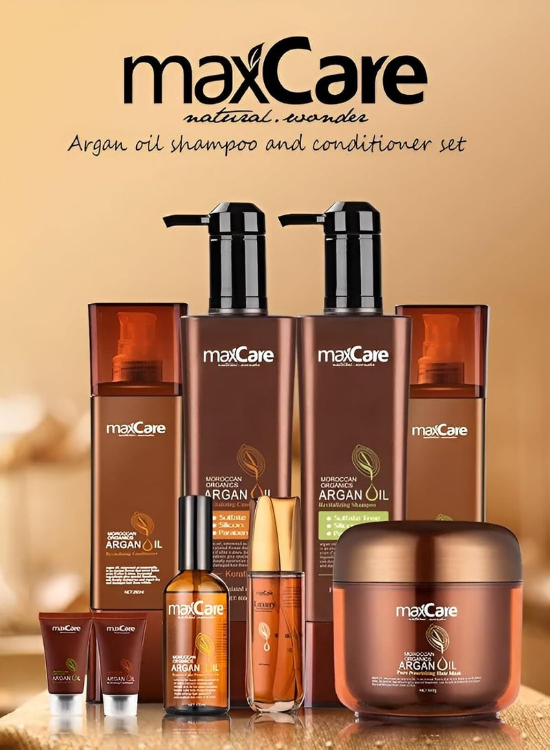 ماكس كير شامبو ماكس كير بزيت الأرجان 260 مل - يغذي ويعيد حيوية الشعر الجاف والتالف باستخدام خلاصة الهيليسيم وفيتامين A - Image 3