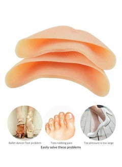 Silicone Gel Toe Caps, Soft Silicone Gel Toe Protectors Covers Toe Caps Metatarsal Pads Ballet Pointe Pads with Forefoot Cushion Ballet Pointe Dance High Heel Shoe Pads, 2 White 2 Orange - pzsku/Z85F77D934912274F935EZ/45/_/1695886167/5e31ddf5-ca29-4bd9-8c38-7c5962dbcc08