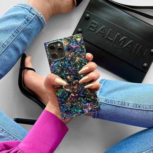 Flaunt Official Square Protective Case Compatible with iPhone 17 Pro Compatible with MagSafe Wireless Charging DropTested Shockproof Abalone Shell - Image 3