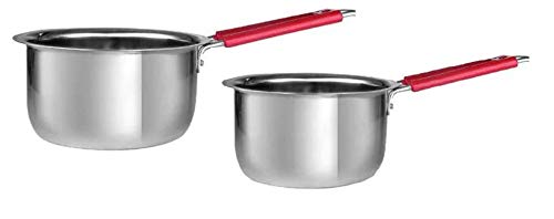 Bartan Star Stainless Steel Saucepan,Tea pan with Handle - 1000ml & 1500ml - Image 1