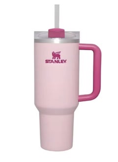 Stanley Quencher H2.0 FlowState Stainless Steel Vacuum Insulated Tumbler with Lid and Straw for Water, Iced Tea or Coffee, Smoothie and More, 40 oz, Flamingo