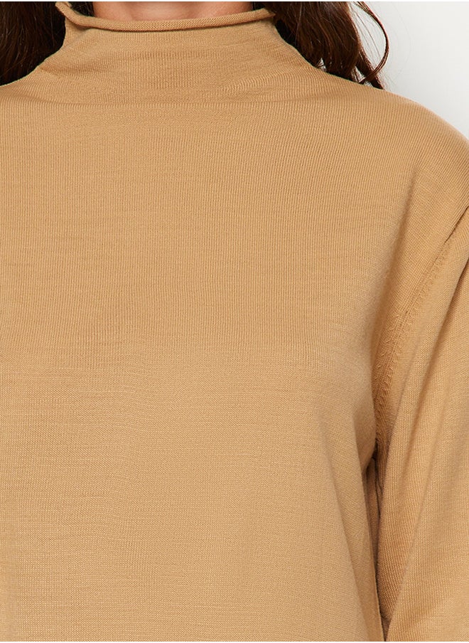 Camel Turtleneck Knitwear Dress TCTAW23EB00001 - pzsku/Z85F795B94261F2AB3449Z/45/_/1730941028/f00dd0e4-fbb4-4537-b6b3-5500e363495a