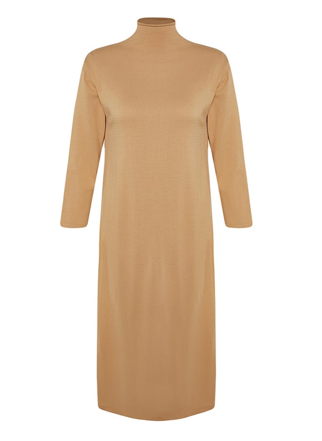 Camel Turtleneck Knitwear Dress TCTAW23EB00001 - pzsku/Z85F795B94261F2AB3449Z/45/_/1730941030/101d9315-0bdd-4e0a-8fd9-3756b073b673