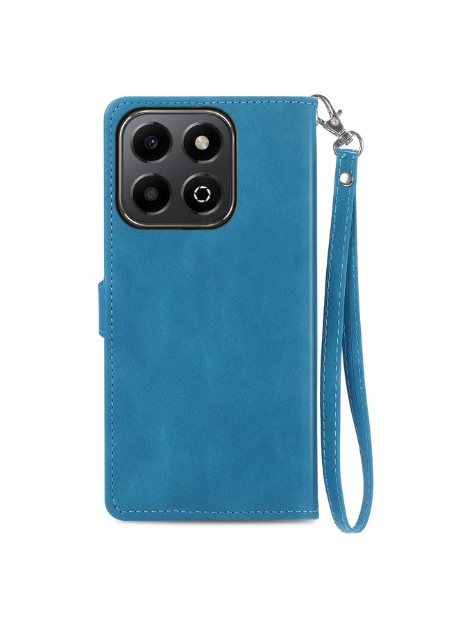 S-TOP Case For Honor 200 Smart Embossed Flower Zipper Leather Phone Case - Image 3