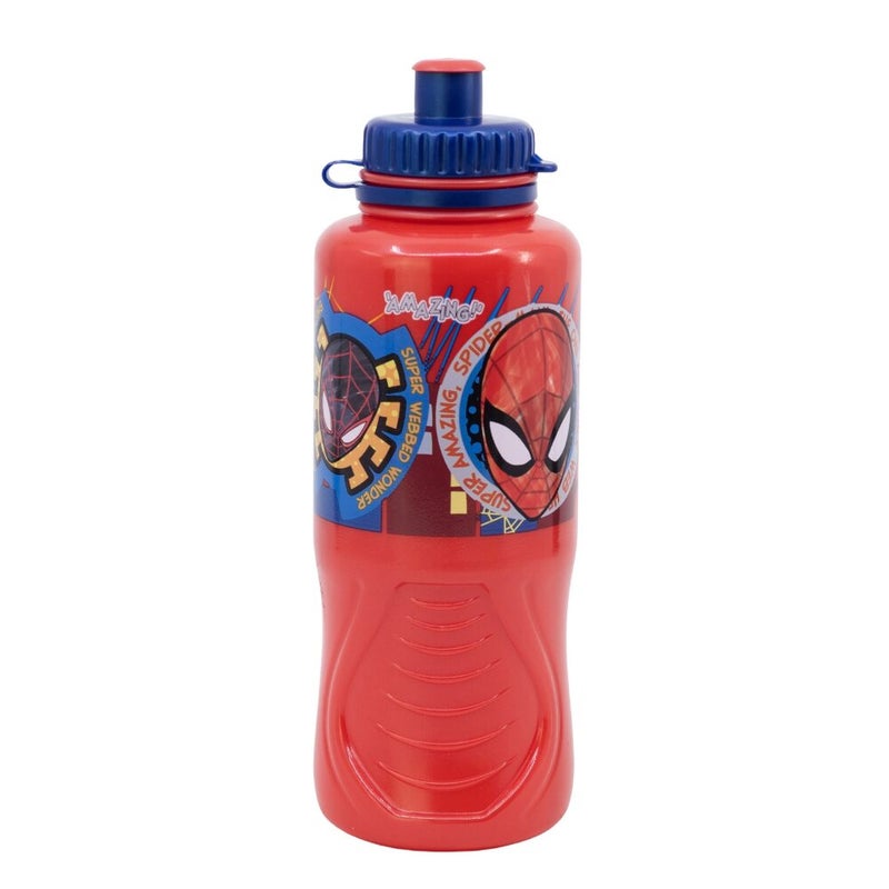 Marvel Spiderman Mob Rules Plastic Ergo Sport Water Bottle - 430 Ml