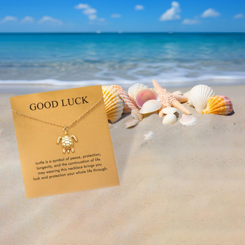Baydurcan Sea Turtle Gifts Beach Necklace Seaturtle Necklace Turtle Gifts for Women (SeaTurtle) - Image 2