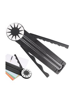 Generic Paper Cutter - 12 in 1 Versatile Paper Craft Machine, Professional Paper Cutting Tool with Wave and Straight Blades, Ideal for Scrapbooking and Card Making(Black)  - Image 1