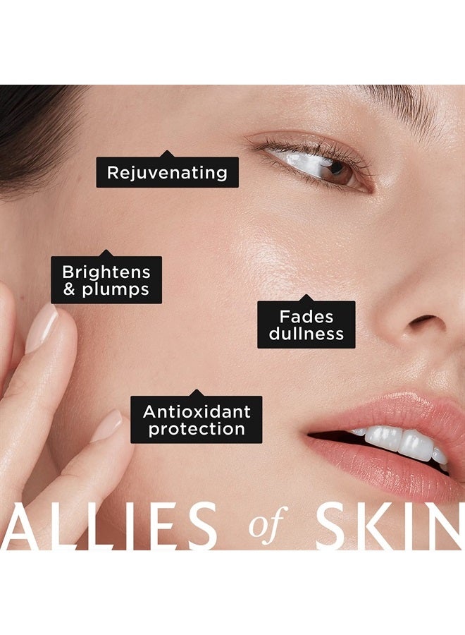 Allies of Skin 35% Vitamin C+ Perfecting Serum: Tetrahexyldecyl Ascorbate + Ethylated L-Ascorbic Acid, Glutathione, Superoxide Dismutase. Waterless, Antioxidant. Brightens & Plumps 1 oz / 30 ml - Image 1