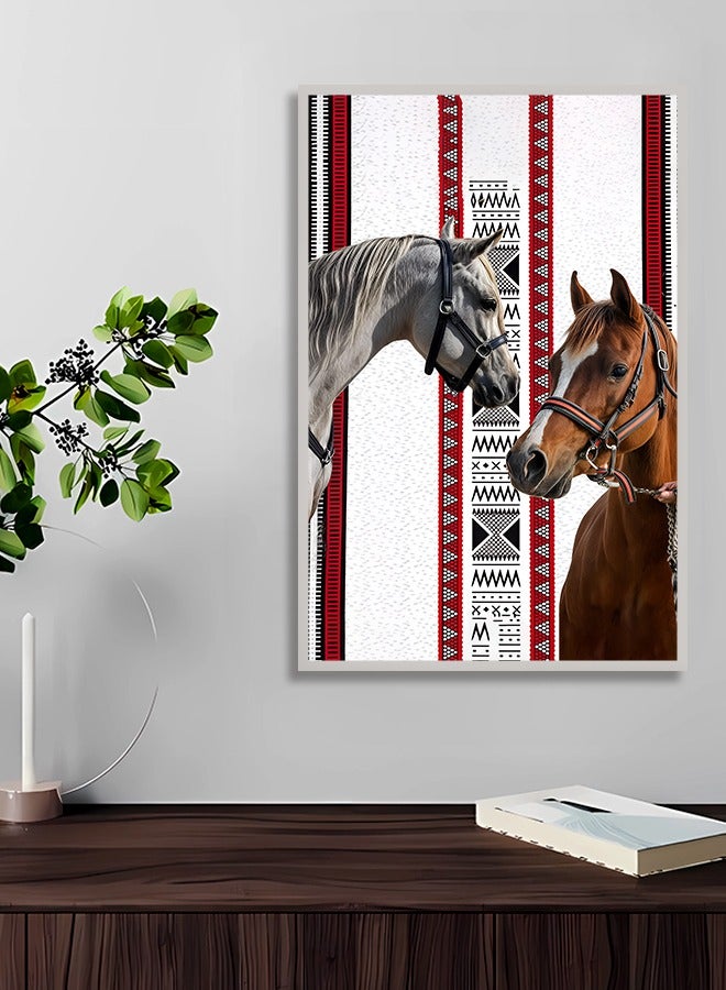 4gdran Canvas wall art for wall decoration, Nadi art design with hollow frame, size 120x80 cm, one piece - Image 3