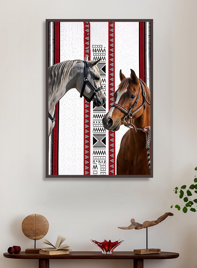 4gdran Canvas wall art for wall decoration, Nadi art design with hollow frame, size 120x80 cm, one piece - Image 4