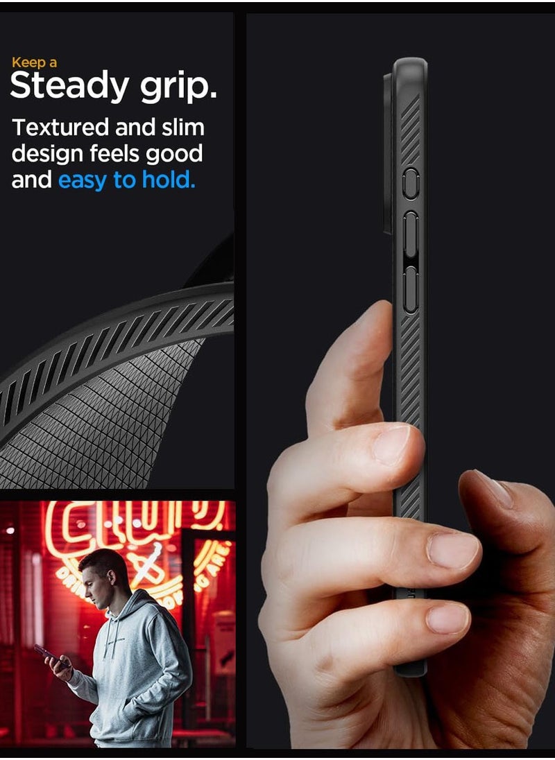 Spigen - Liquid Air for iPhone 15 Pro Max Case Cover - Matte Black - Image 1