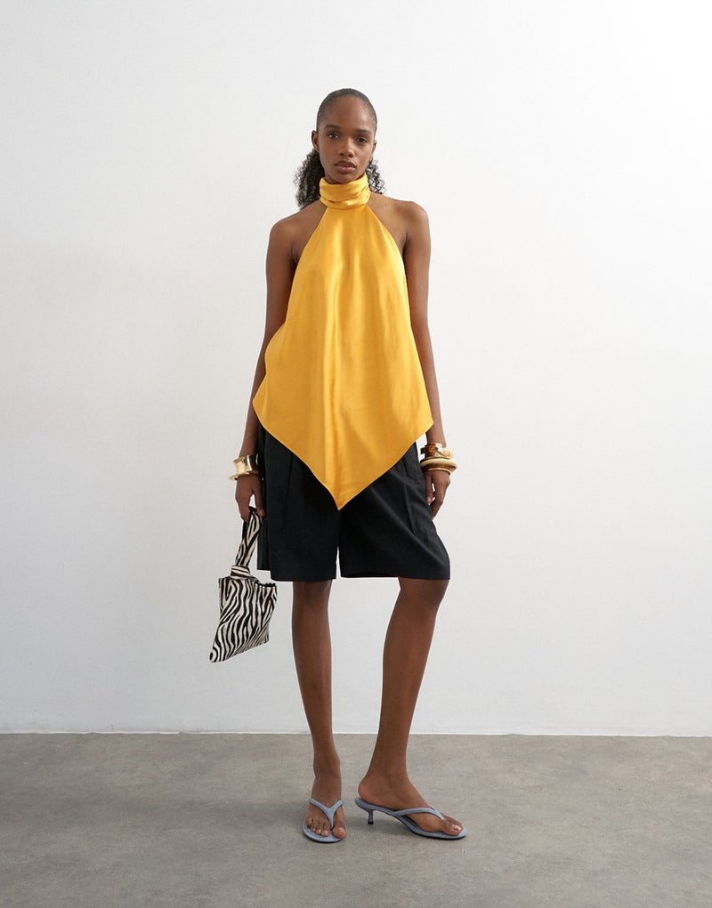 TOPSHOP Open Neckline Woven Top - Image 4