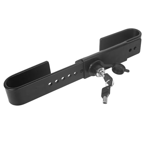 Quality Life Shipping Container Lock, Cargo Door Lock, Heavy Duty Steel Trailer Box Lock with 2 Keys, Dust Cover Re-useable - Black - Image 1