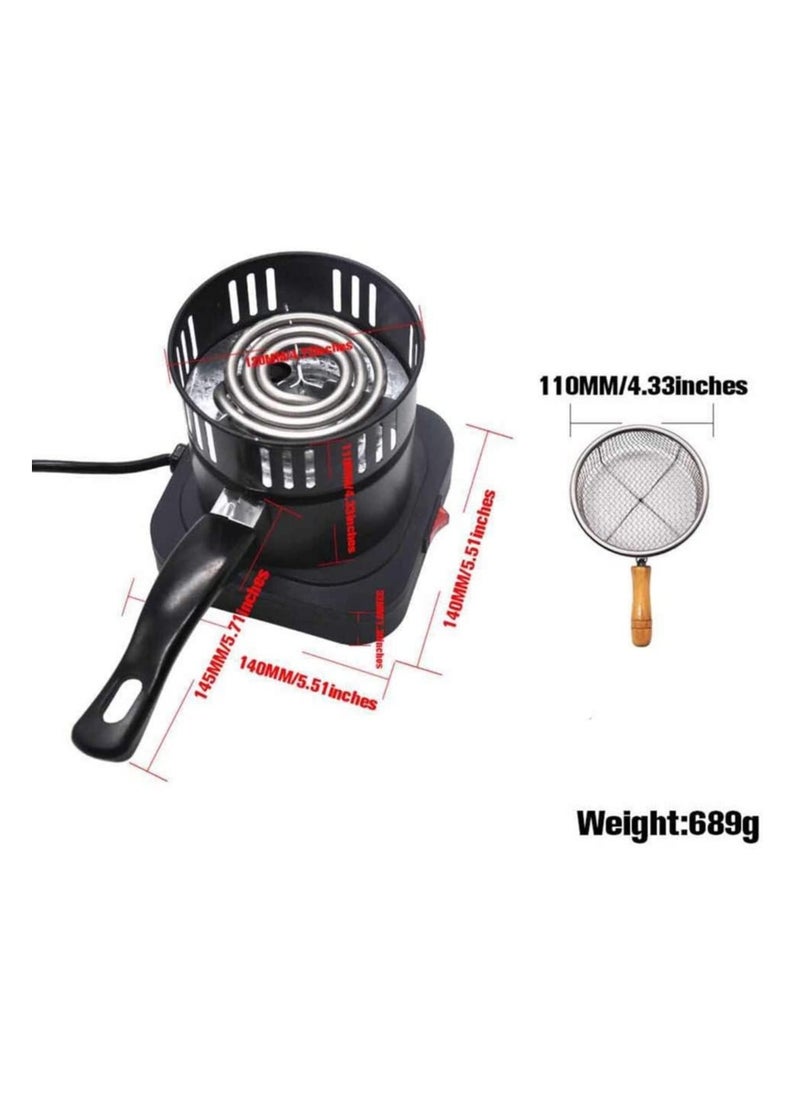 ARTC ARTC Electric Charcoal Starter Hot Plate And Burner With Mesh For BBQ With Smart Heat Control Switch And Free Tong  - Image 2