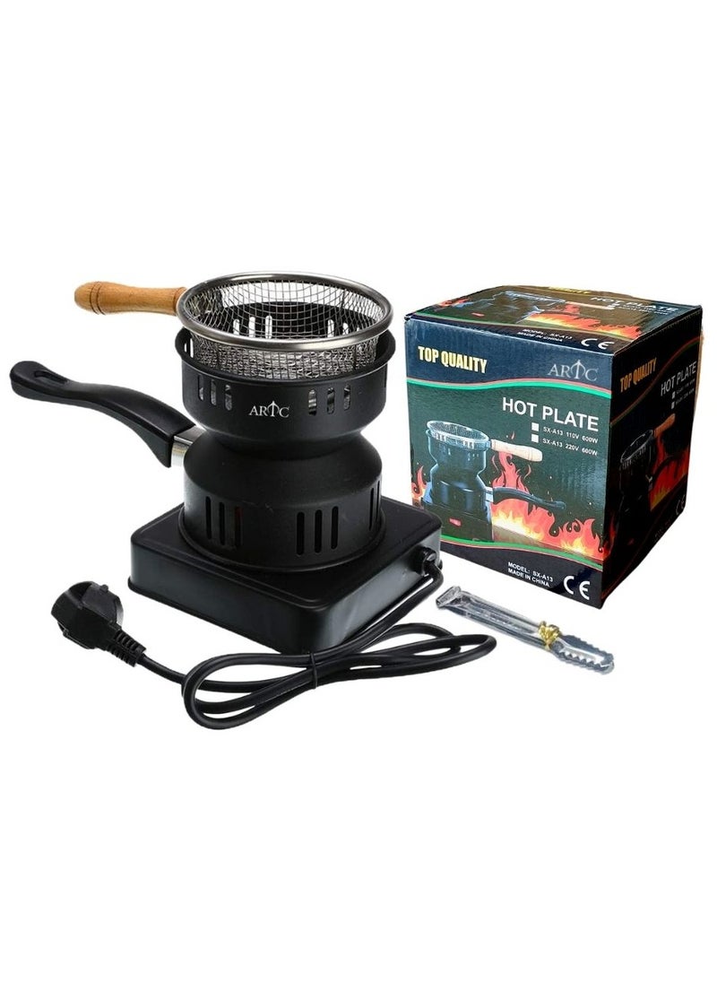 ARTC ARTC Electric Charcoal Starter Hot Plate And Burner With Mesh For BBQ With Smart Heat Control Switch And Free Tong  - Image 1