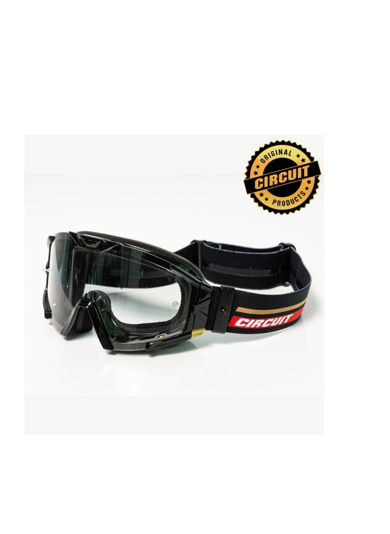 CIRCUIT - Equipment Occhiali Motocross Circuit Quantum Black/Gold - Image 1