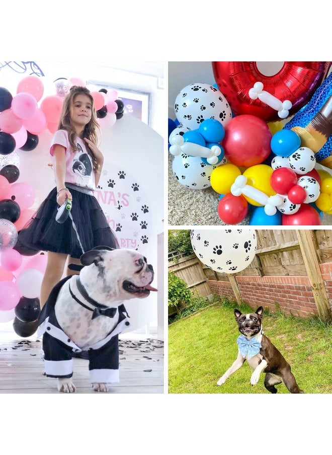 PartyWoo Paw Balloons, 50 Pcs 12 Inch White Paw Print Balloons, Latex Balloons For Balloon Garland Arch As Dog Party Decorations, Dog Birthday Decorations, Dog Themed Party Decorations  - Image 4