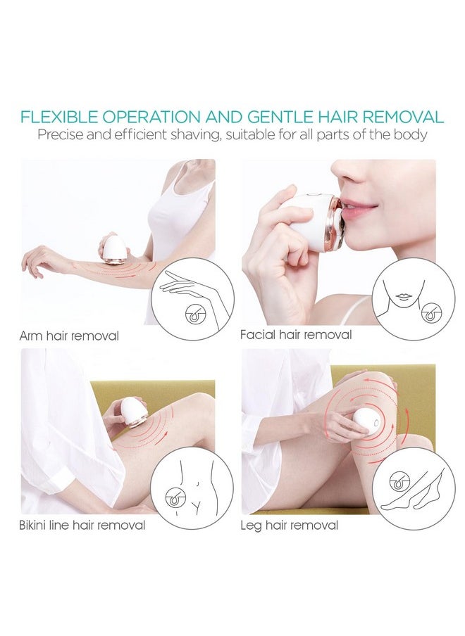 VOGOE - Electric Shaver For Women 3D Floating Blade Rotary Razor Hair Remover For Arms, Legs And Underarms Rechargeable Portable And Safe Wet And Dry Use Es300 - Image 1