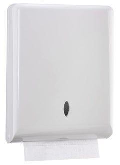 VINSTAR Paper Towel Dispensers, Wall Mount Commercial Toilet Tissue Dispensers Paper Towel Holder C-Fold/Multifold Paper Hand Towel Dispenser for Bathroom, Kitchen (White)  - Image 1