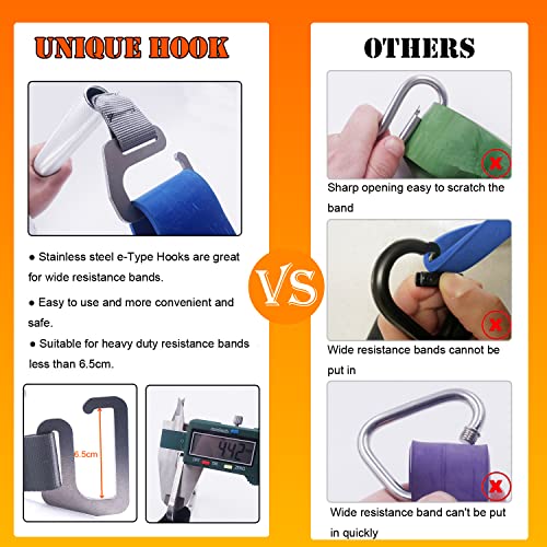 J Bryant Fitness Resistance Band Exercise Bar Large Hook 21.6" Length Heavy Duty Bar Squats Full Body Strength Training Portable Home Workout Equipment - Image 3