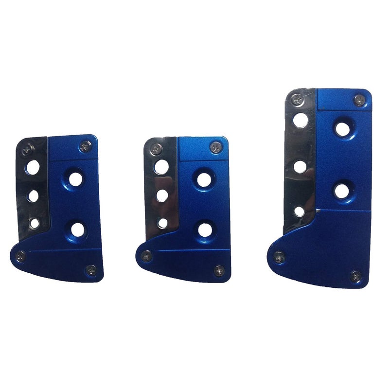 Oshotto 3 Pcs Non-Slip Manual CS-036 Car Pedals Kit Pad Covers Set Compatible with Chevrolet Tavera (Blue) - Image 2