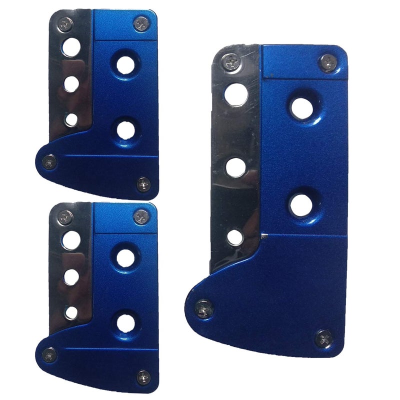Oshotto 3 Pcs Non-Slip Manual CS-036 Car Pedals Kit Pad Covers Set Compatible with Chevrolet Tavera (Blue) - Image 5