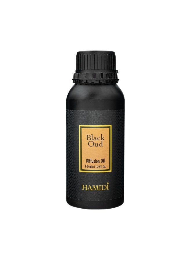 DANUBE HOME Hamidi Black Oud Diffuser Oil 500ml Strong Long Lasting Aroma - Image 2