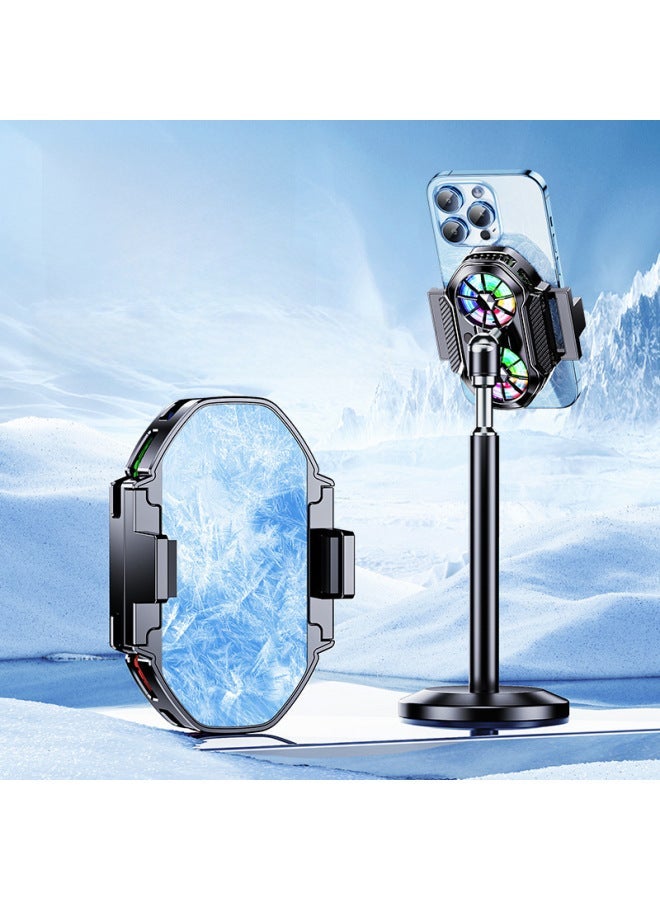 2024 FS06 Dual-fan Semiconductor Mobile Phone Radiator Live Digital Display Shift Refrigeration Cooler-Color:[FS06]  - Image 3