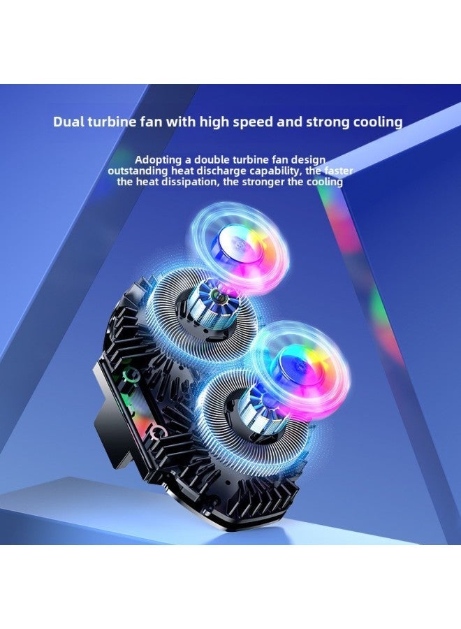 2024 FS06 Dual-fan Semiconductor Mobile Phone Radiator Live Digital Display Shift Refrigeration Cooler-Color:[FS06]  - Image 5