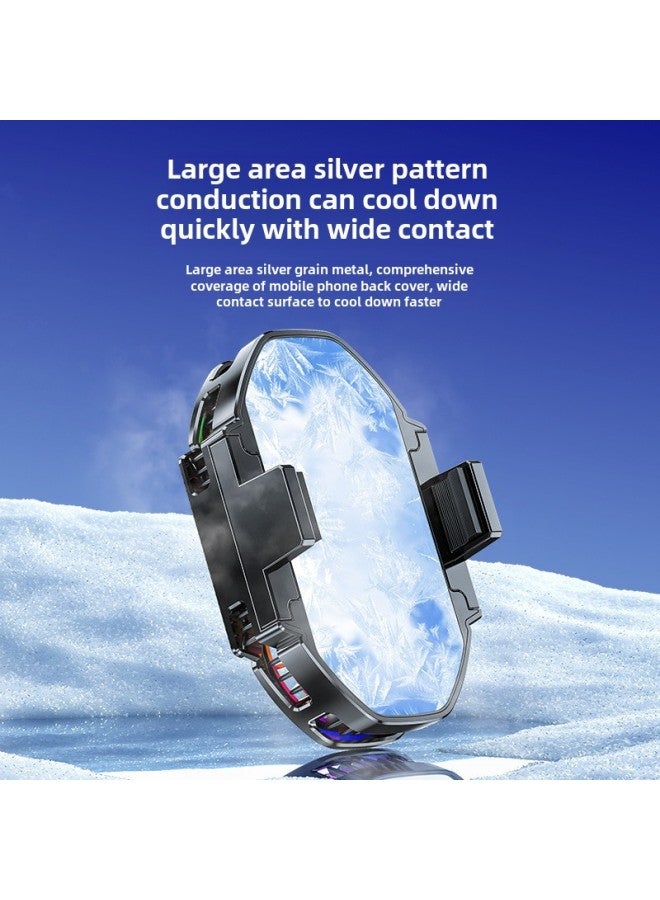 2024 FS06 Dual-fan Semiconductor Mobile Phone Radiator Live Digital Display Shift Refrigeration Cooler-Color:[FS06]  - Image 4