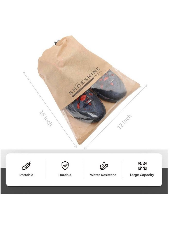 SHOESHINE SHOESHINE Travel Essentials Shoe Bags Pouches for Men and Women (Pack of 10 Pcs) Shoe Bag or Shoe Cover for Storage… - Image 3